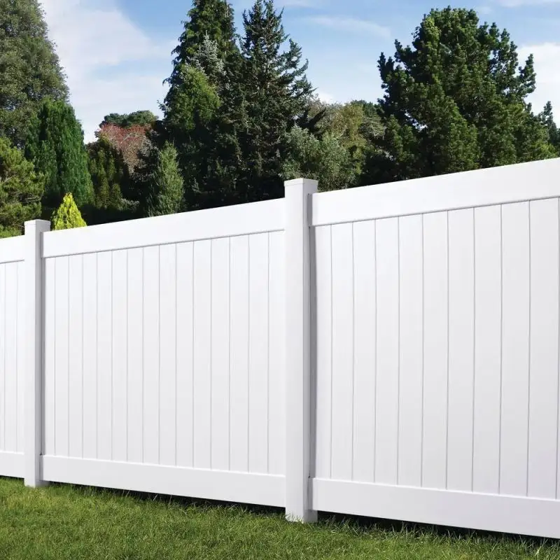 Factory 6Ft.H X6Ft.W Factory Direct Supply Various Colors Pvc Plastic Vinyl Fences Panels For Grden Privacy Fencing/