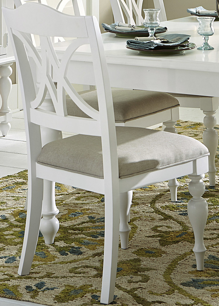 Liberty Furniture Summer House Slatback Side Chair in Oyster White (Set of 2)   Traditional   Dining Chairs   by Emma Mason  Houzz