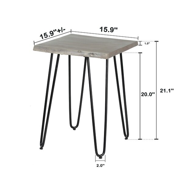 Live Edge Side Table TOP 25MM Thick Leg