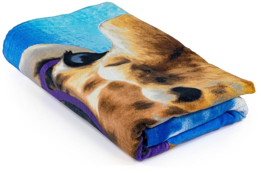 Giraffe Super Soft Plush Cotton Beach Bath Pool Towel