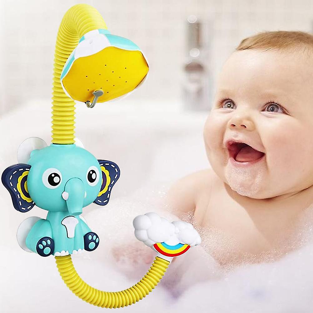 Baby Bath Toys Electric Elephant Animal Sucker Electric Shower Rain Head Children Bathing Time Game Toy