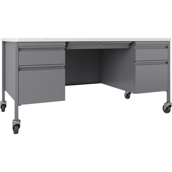 Lorell Fortress Steel Teachers Desk