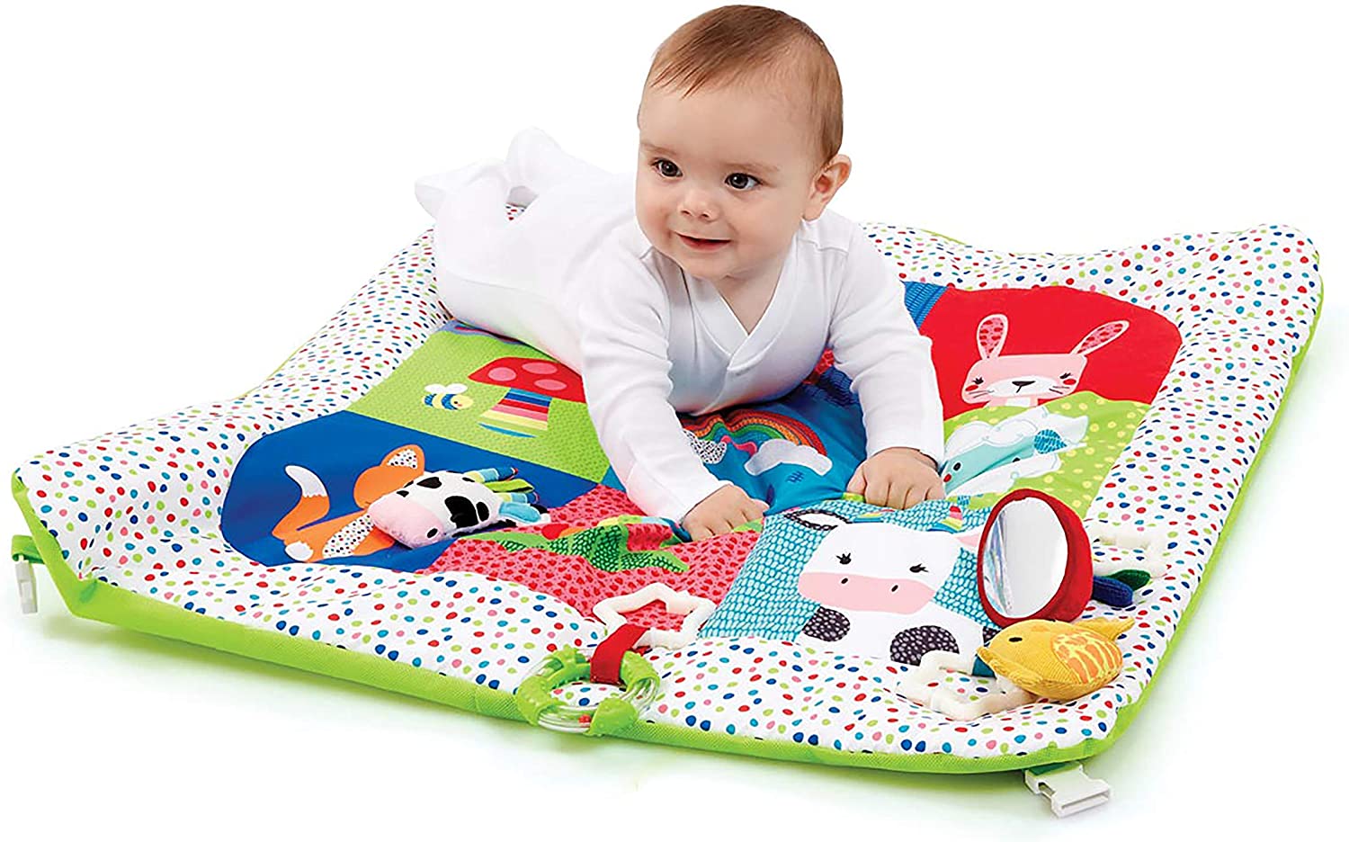 Early Learning Centre Blossom Farm Playmat and Arch， Physical Development， Hand Eye Coordination， Stimulates Senses， Baby Toys 0+ Months， by Just Play