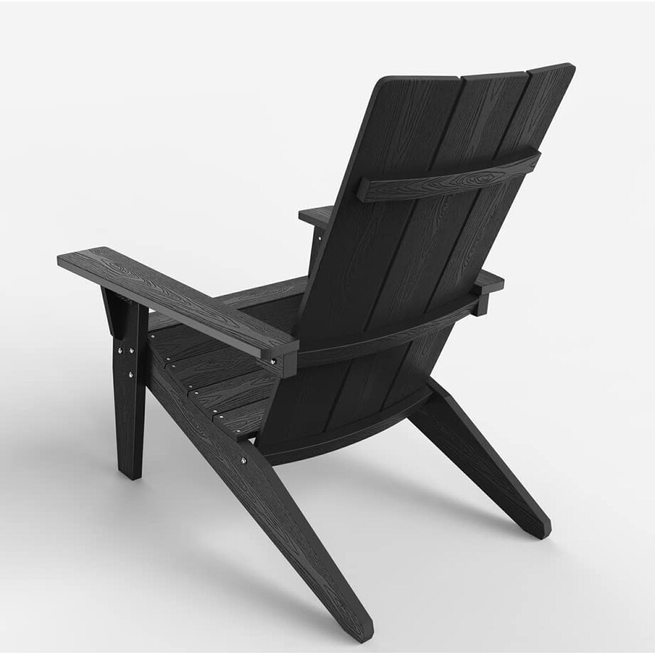 WINSOON  Weather HIPS Outdoor Adirondack Chair with Cup Holder