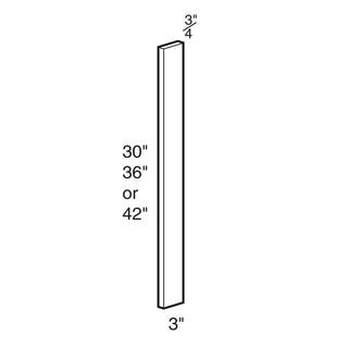 Home Decorators Collection Assembled Newport Pacific White 3x36x0.75 in. Filler Strip FS36-PW