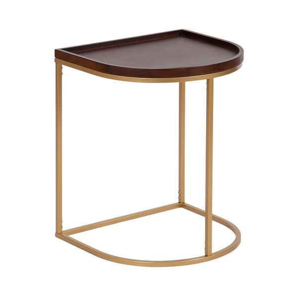 Kate and Laurel Dorrah Half-Circle Side Table