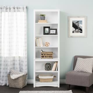 Prepac White Tall Bookcase WSBH-0003-1