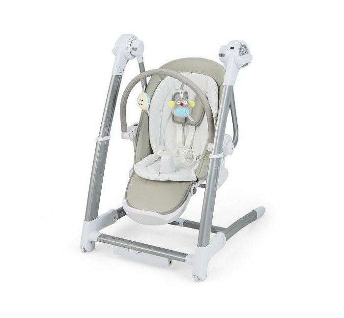 Slickblue Baby Folding High Chair with 8 Adjustable Heights and 5 Recline Backrest