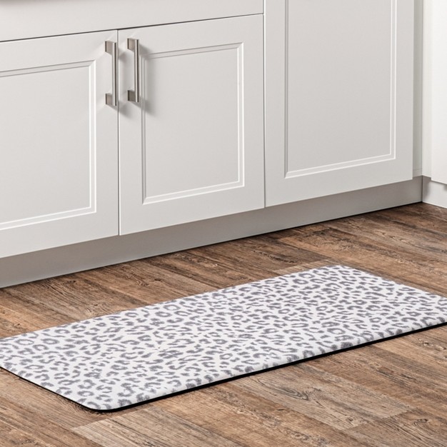 Nuloom Leopard Print Anti Fatigue Kitchen Or Laundry Room Comfort Mat