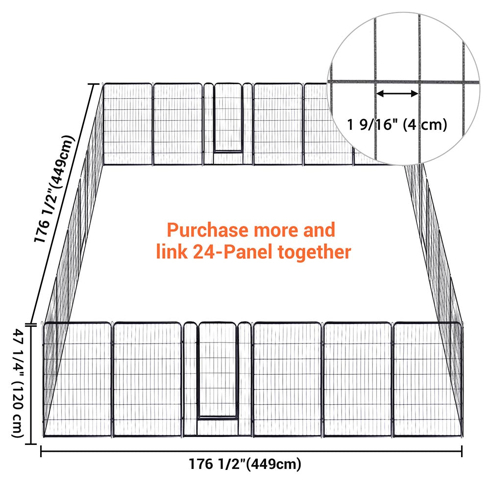 Yescom Heavy Duty Dog Playpen 47