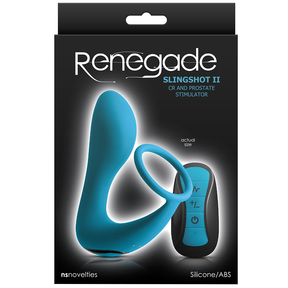 Renegade Slingshot II Ring and Prostate Stimulator in Teal