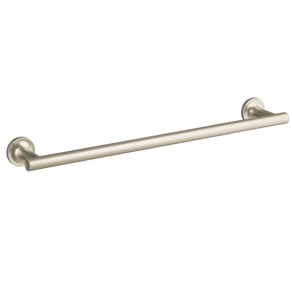 KOHLER Purist 18 in. Towel Bar in Vibrant Brushed-Nickel K-14435-BN