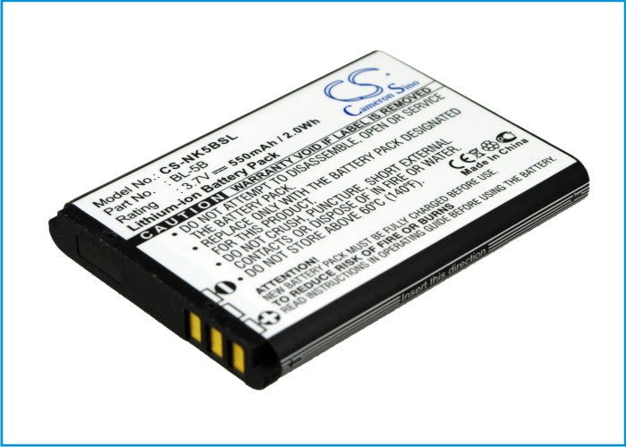 BLU Bar Q Black GPS 550mAh Replacement Battery BatteryClerkcom GPS