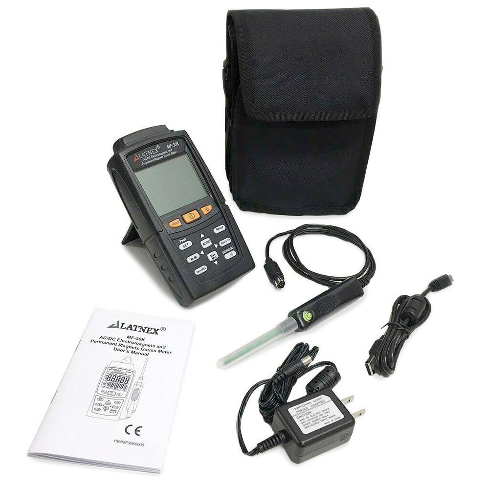 LATNEX MF-30K ACDC Gaussmeter and Magnetic Field Indicator MF-30K