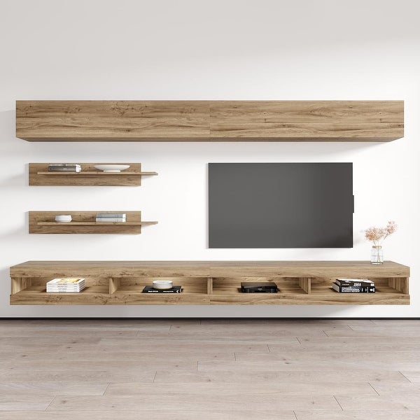 Fly I1 34TV Wall Mounted Floating Modern Entertainment Center