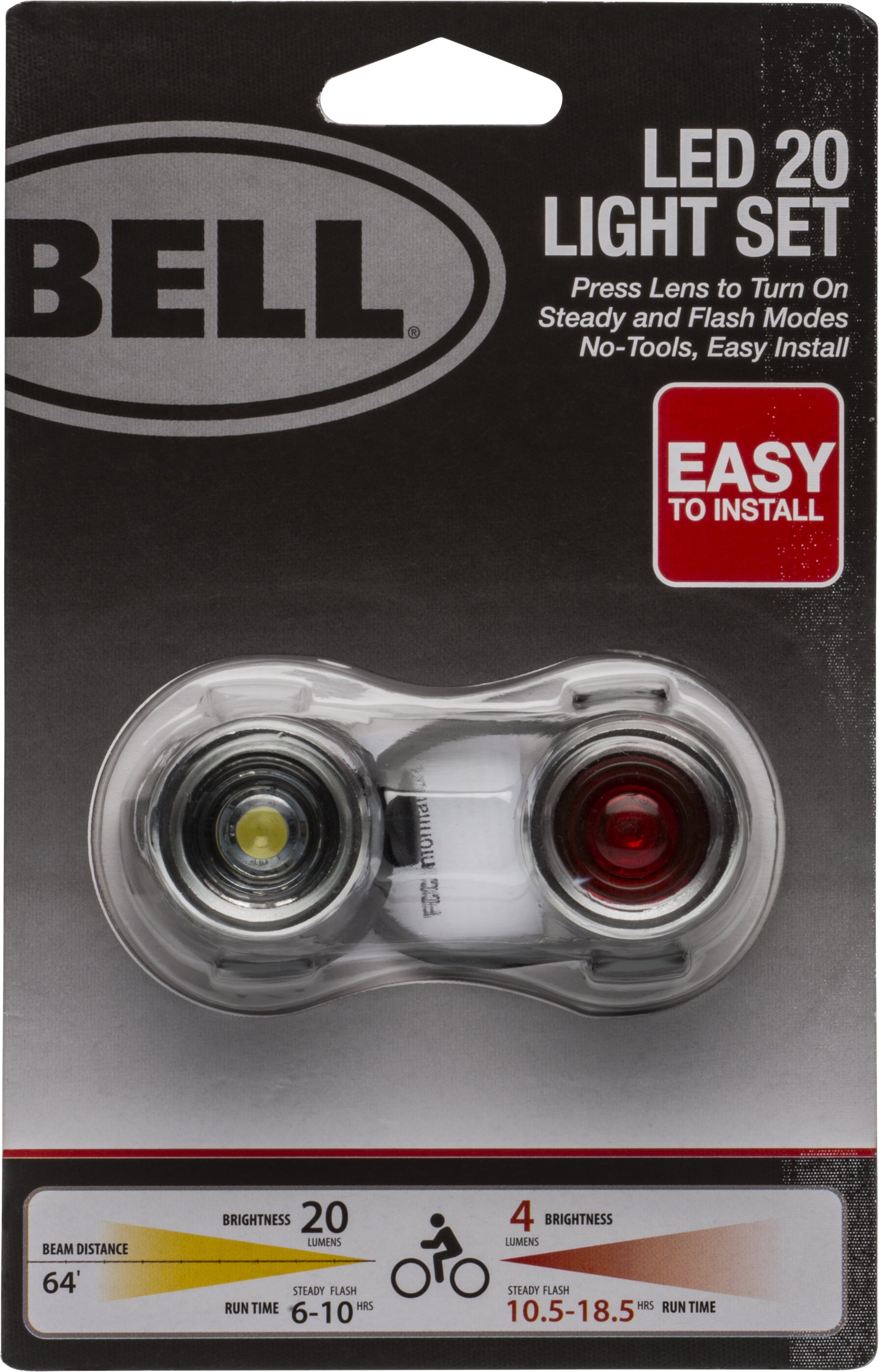 Bell® 20 Lumen Bicycle Light Set