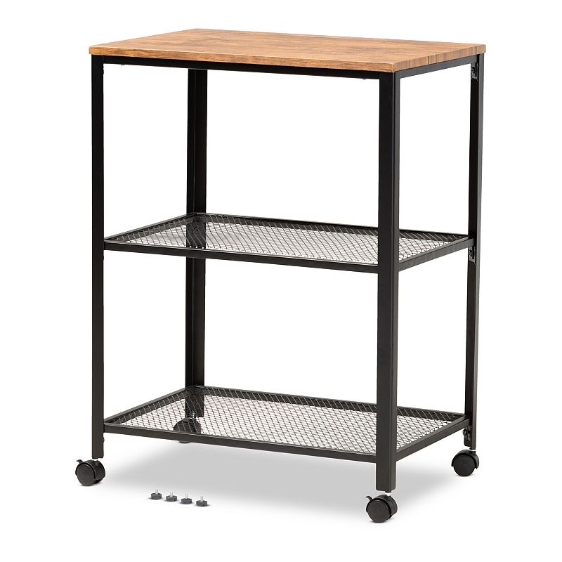 Baxton Studio Verna Kitchen Cart