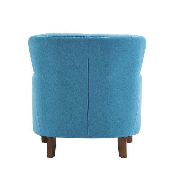 Porthos Home Idir Accent Chair， Fabric Upholstery， Rubber Wood Legs