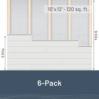 UFP-Edge 1 in. x 6 in. x 6 ft. Timeless Midnight Black Smooth Pine Nickel Gap Shiplap Board (6-pack) 345604