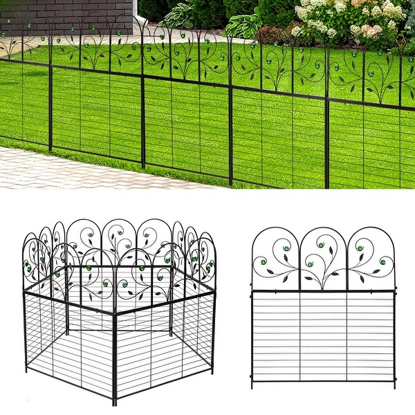 8 Pack Decorative Garden Fence Outdoor 26.2