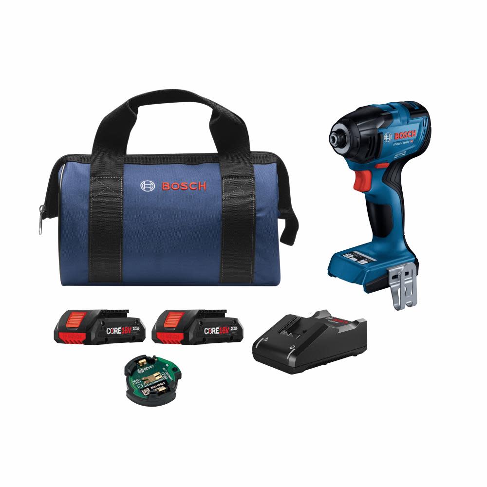 Bosch 18V Connected Ready 1/4 Hex Impact Driver Kit