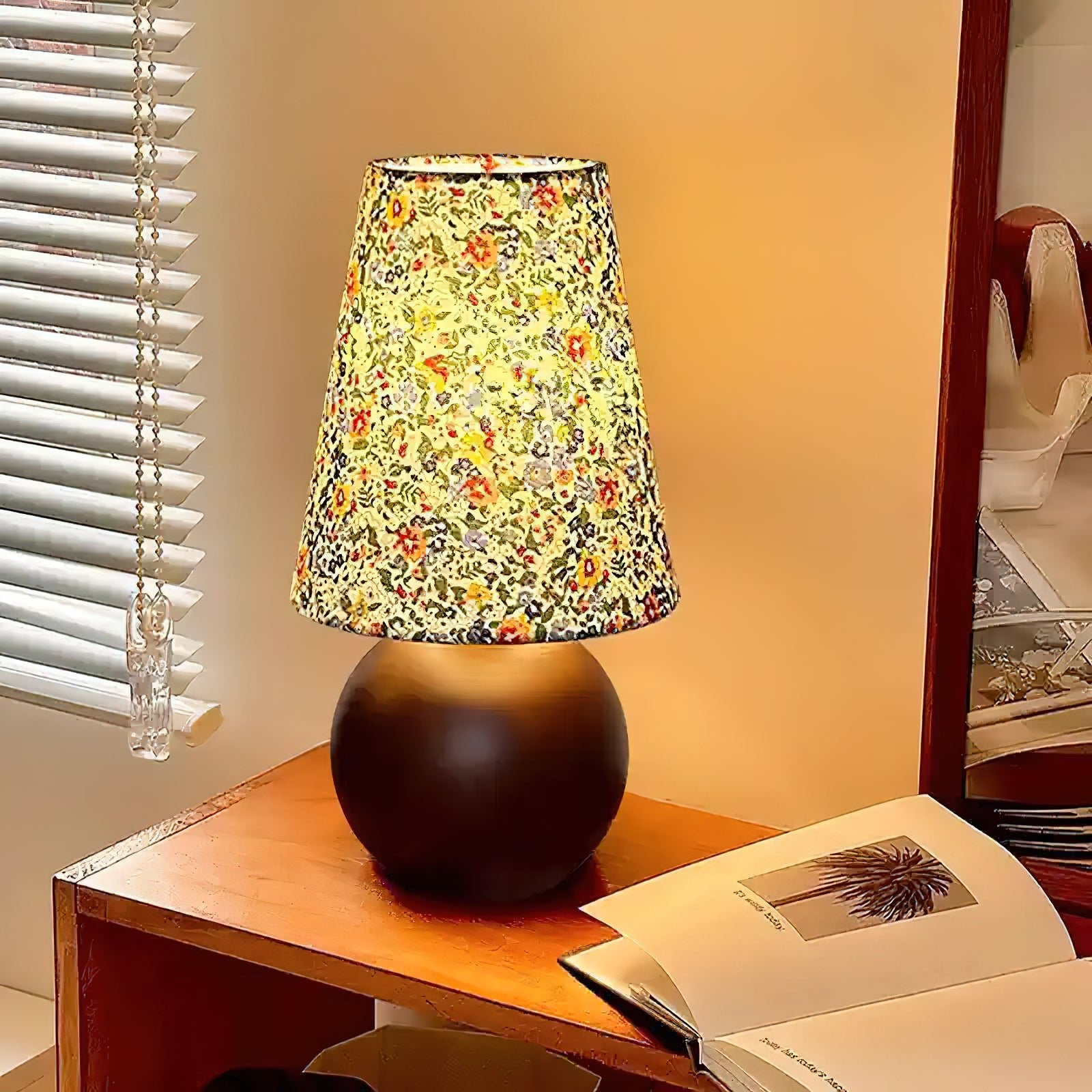 Elara Floral Glow Table Lamp