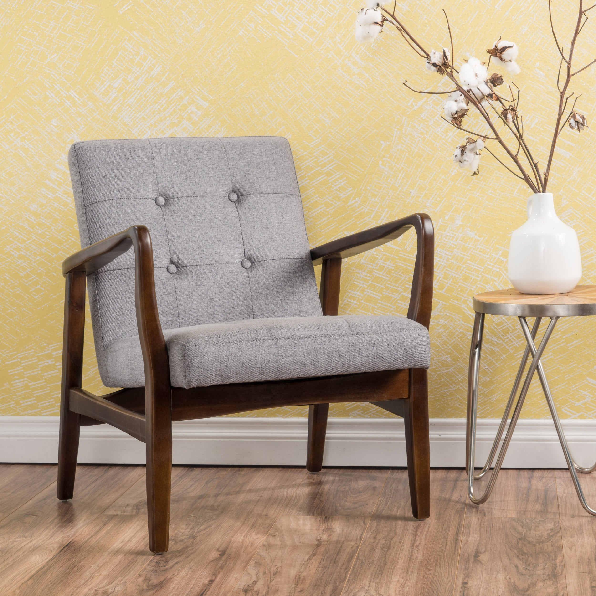 Gunther French-Style Contemporary Fabric Club Chair