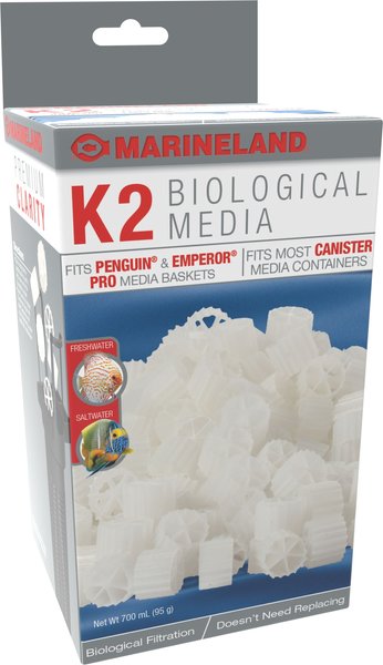 Marineland K2 Biological Media Aquarium Filter， 95-gm