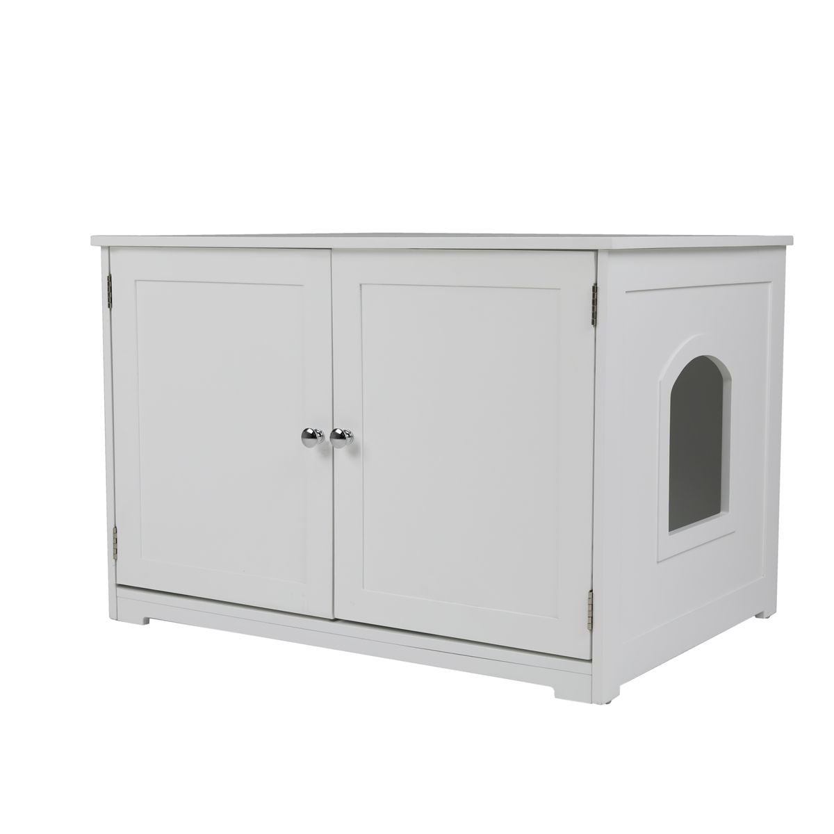 Zoovilla Kitty Litter Loo Bench， White