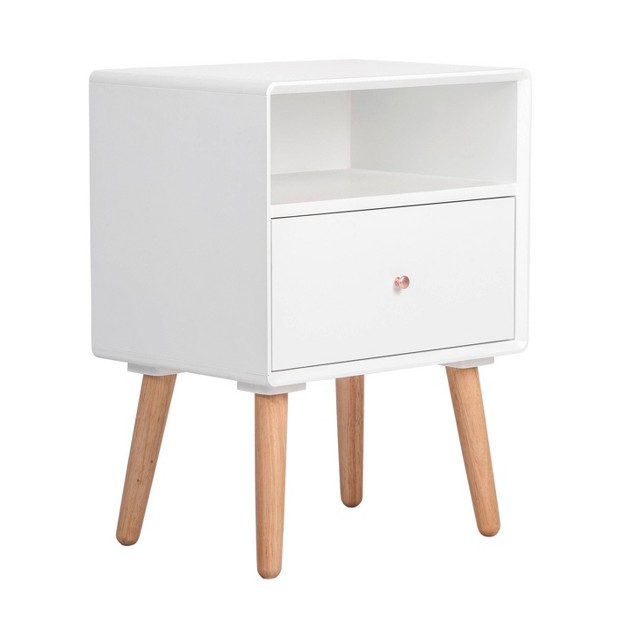 Lilou Side Table White Adore Decor