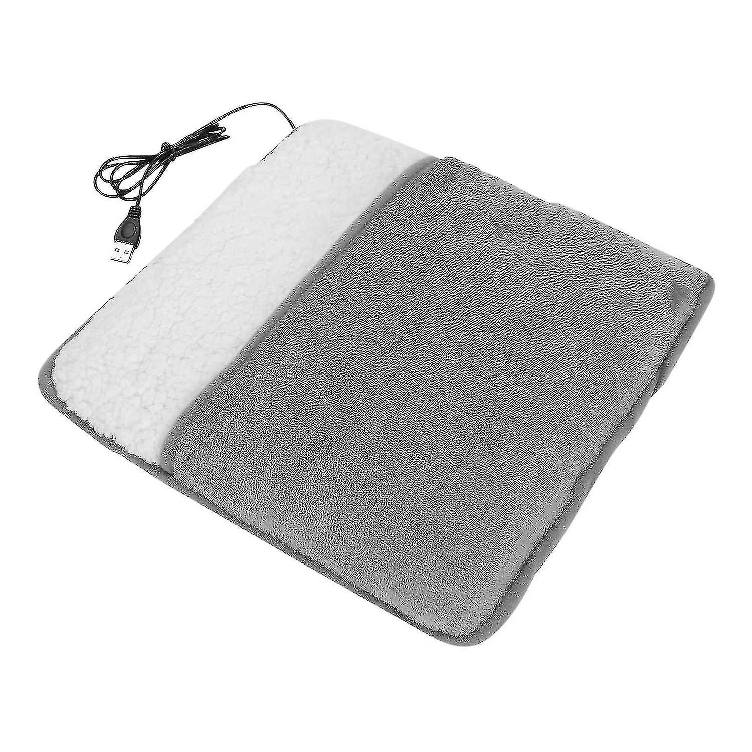 Foot Warmer Electric Heating Pad Soft Fleece Pad Cushion Feet Warm Floor Mat