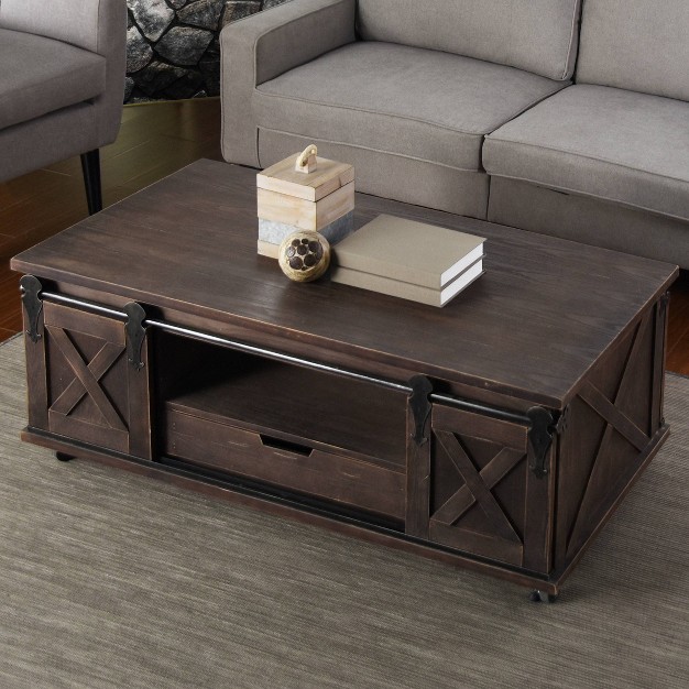 Two Door Wooden Coffee Table Stylecraft