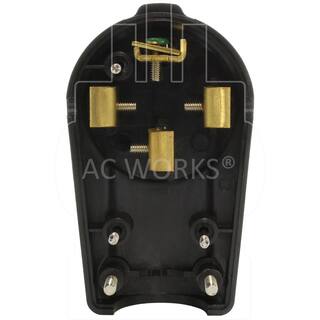 AC WORKS 50 Amp NEMA 14-50P DIY Assembly Plug AS1450P