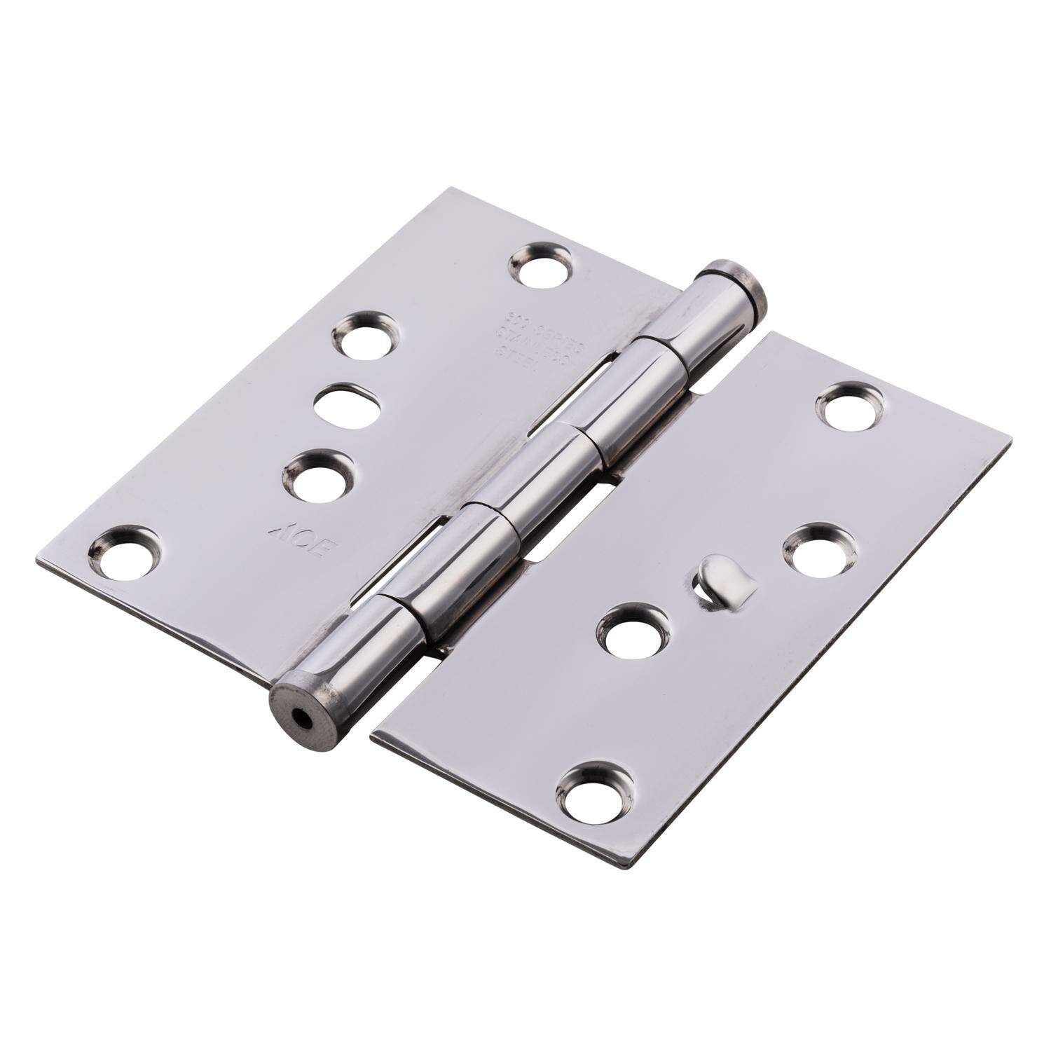 Ace 4 in. L Stainless Steel Residential Door Hinge 1 pk