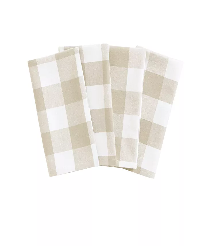 Elrene Farmhouse Living Buffalo Check Napkins - Set of 4