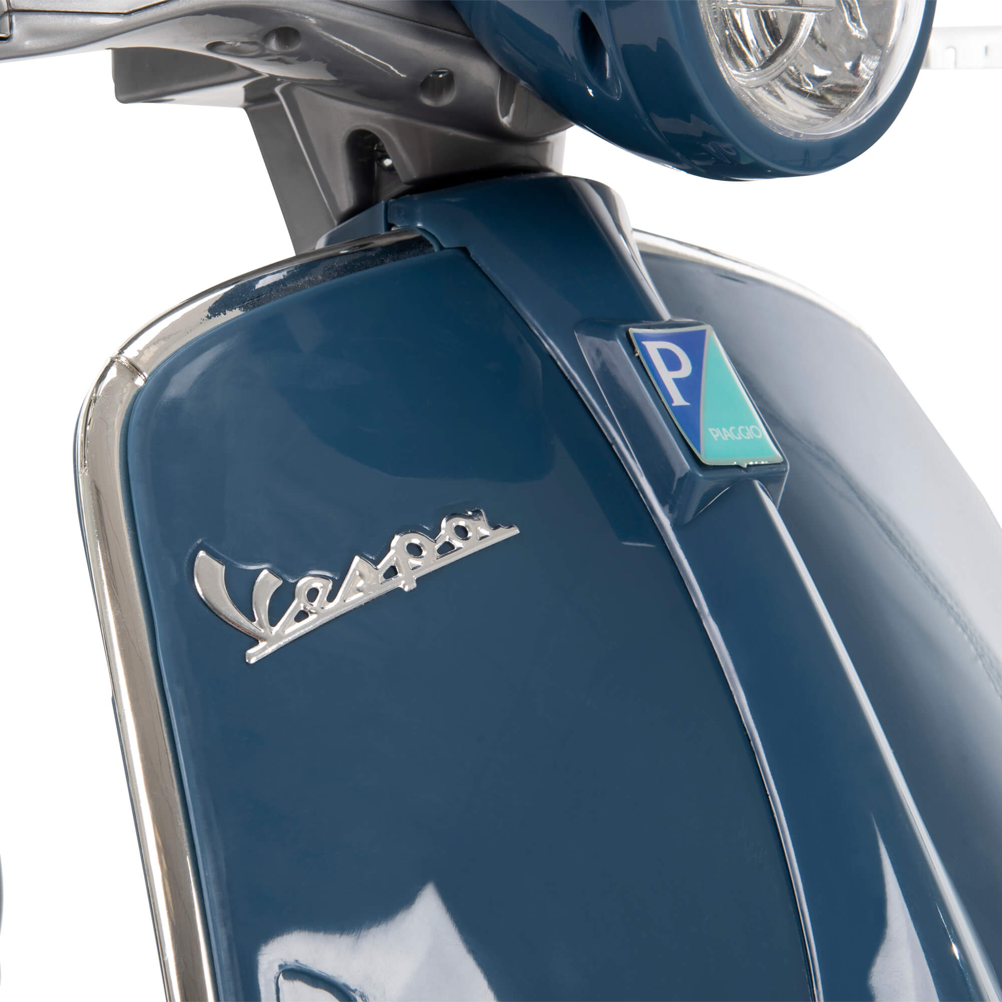 Huffy 6V Vespa Ride-On Electric Scooter for Kids, Blue