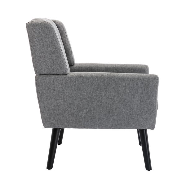 Modern Soft Linen Material Ergonomics Accent Chair Living Room Chair