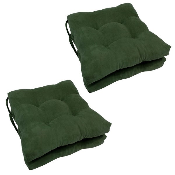 16-inch Square Indoor Microsuede Chair Cushions (Set of 2， 4， or 6)