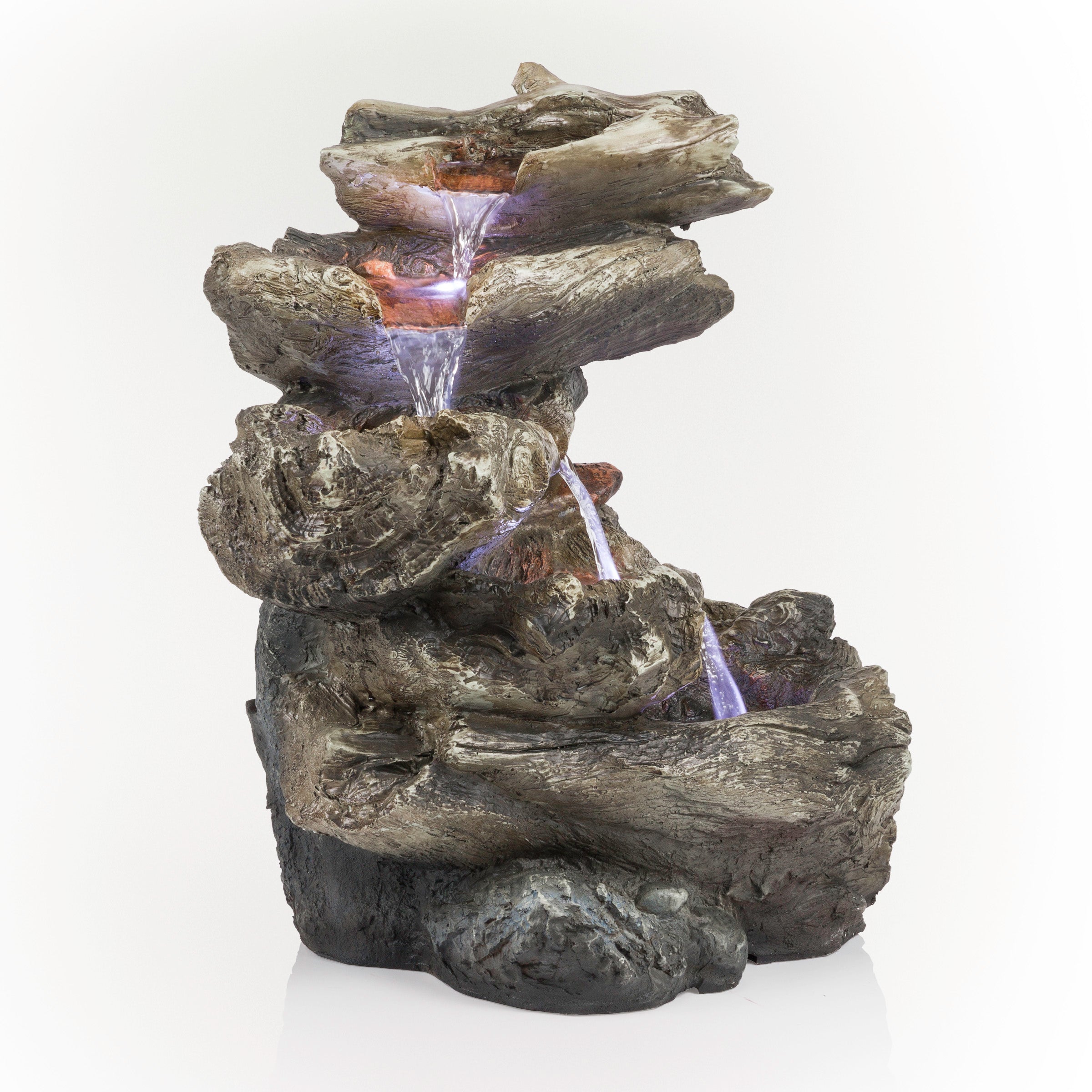 Alpine Corporation Rainforest 5-Tier Fountain with LED Light