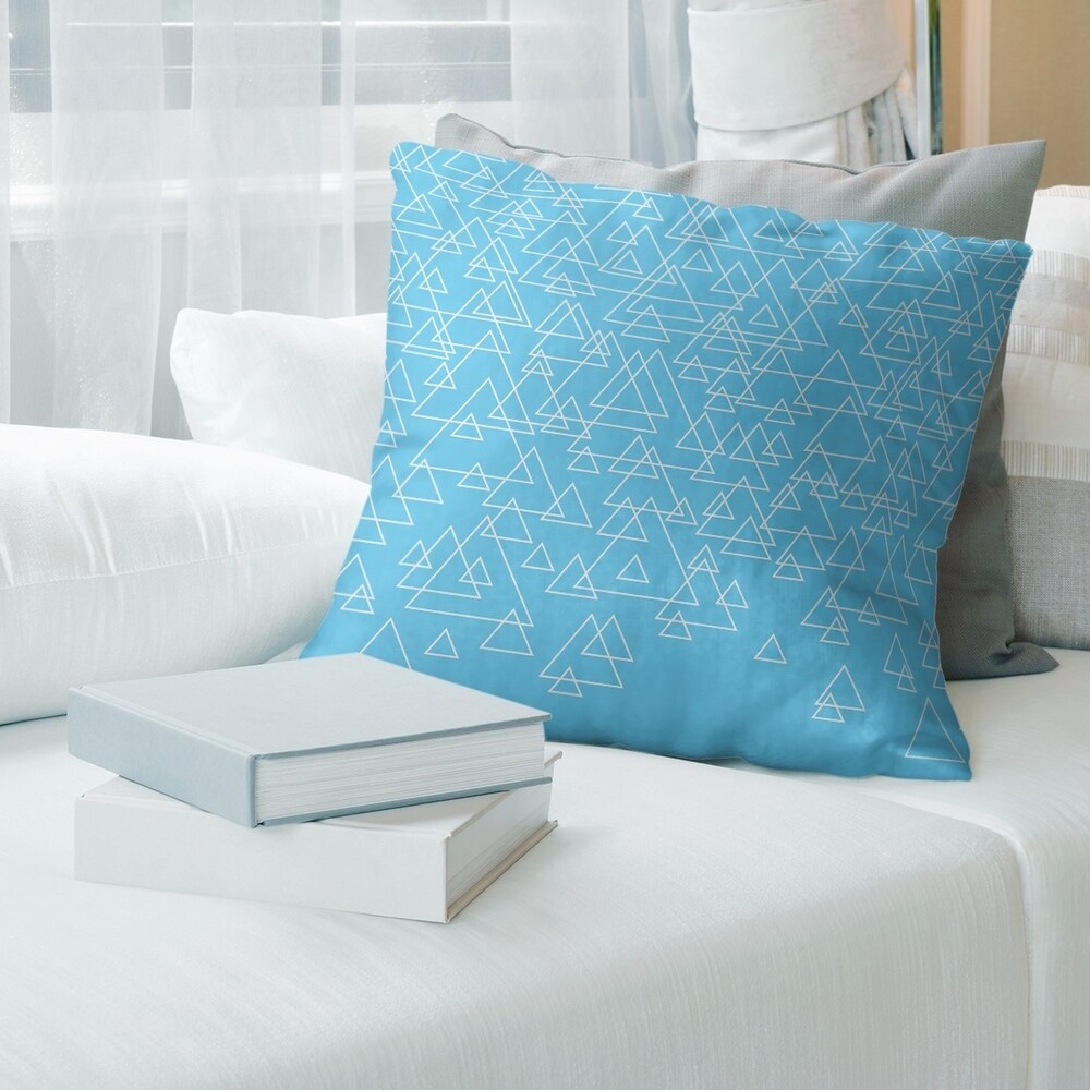 Porch   Den Burbank Scattered Triangles Throw Pillow