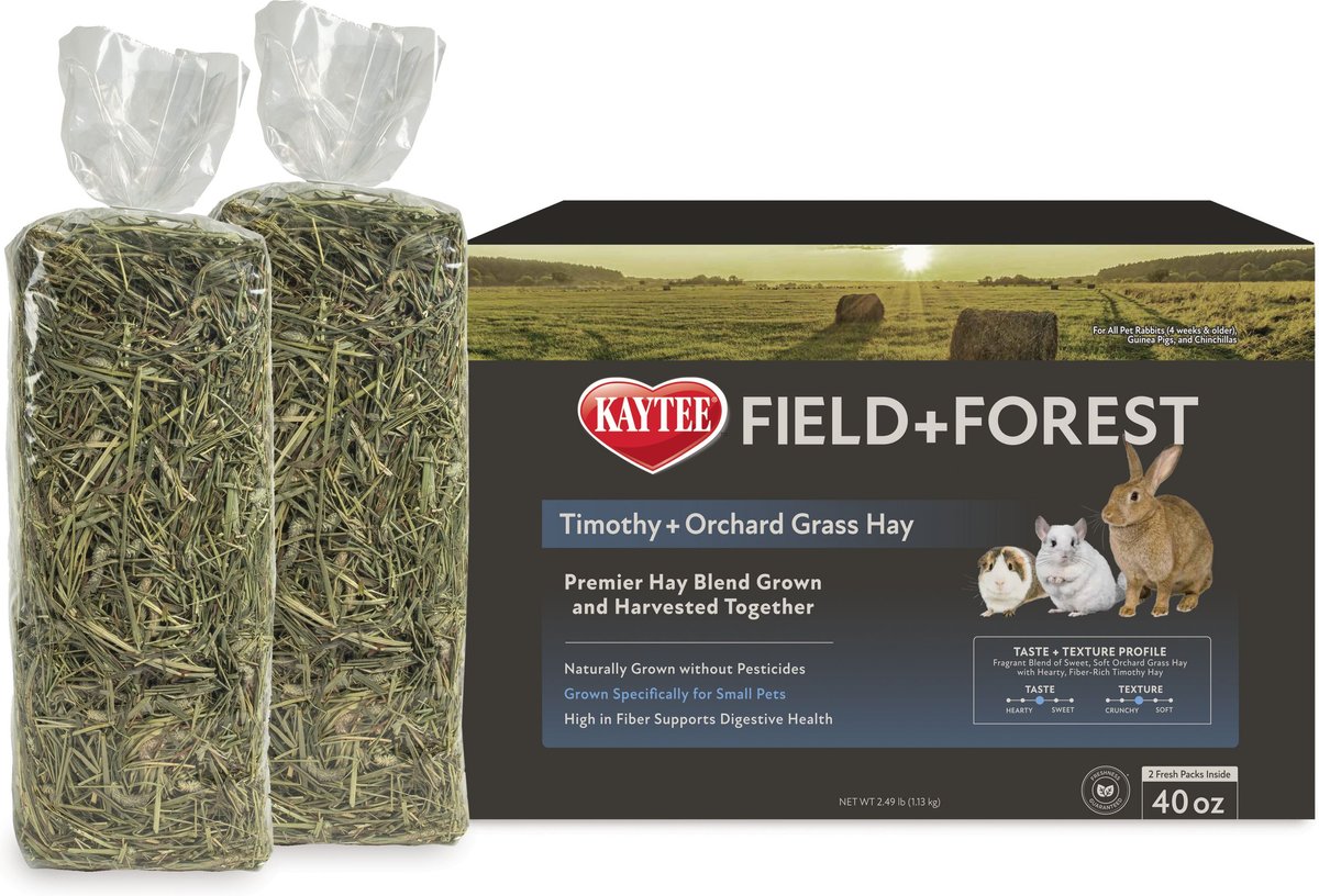 Field+Forest by Kaytee Timothy and Orchard Grass Small Pet Hay