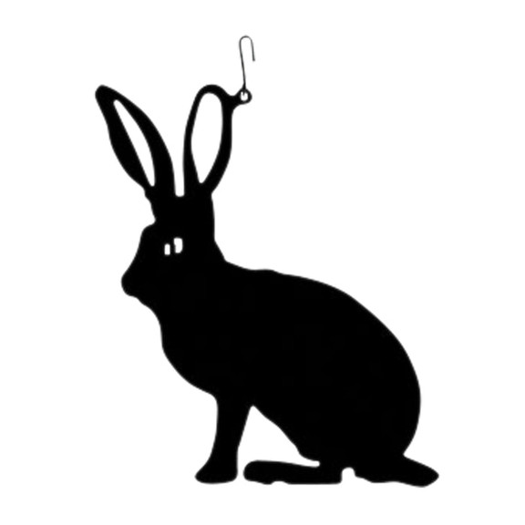 Village Wrought Iron HOS 67 Rabbit   Decorative Ha...