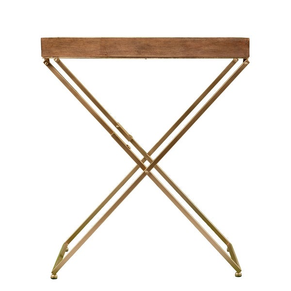 SEI Furniture Vesset Contemporary Natural Wood Side Table