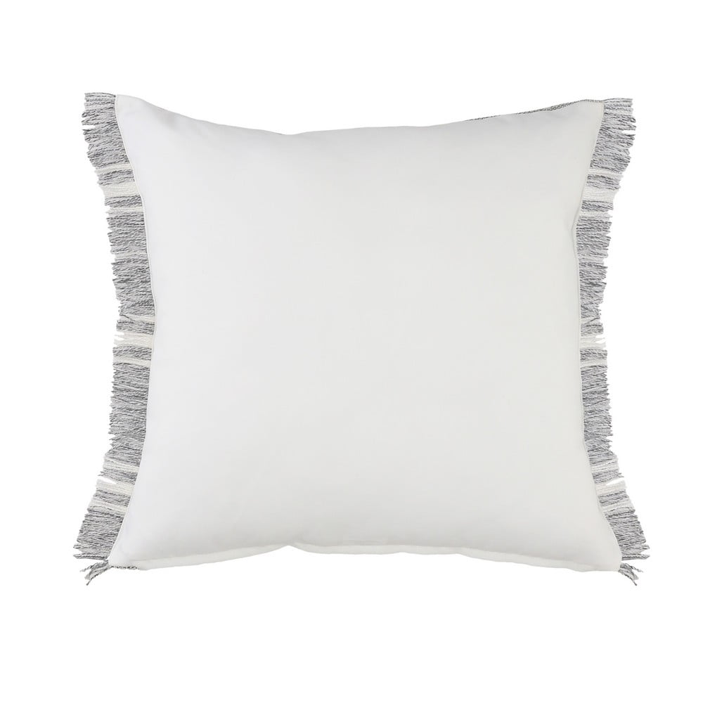 Ox Bay Farmhouse Stripe Fringe Indoor/Outdoor Throw Pillow, 24