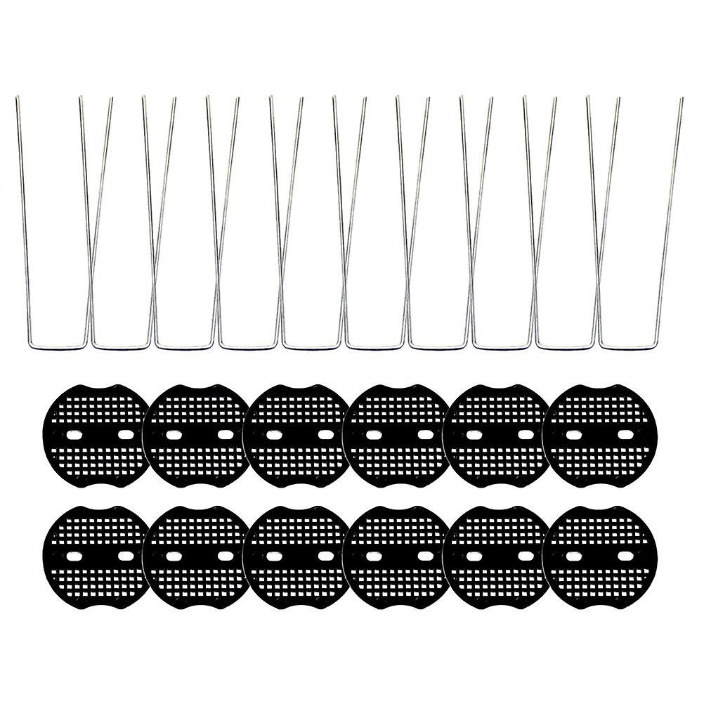 15 Sets U-shaped Fastening Stake Tablecloth Ground Fixing Stakes Outdoor Picnic Supply