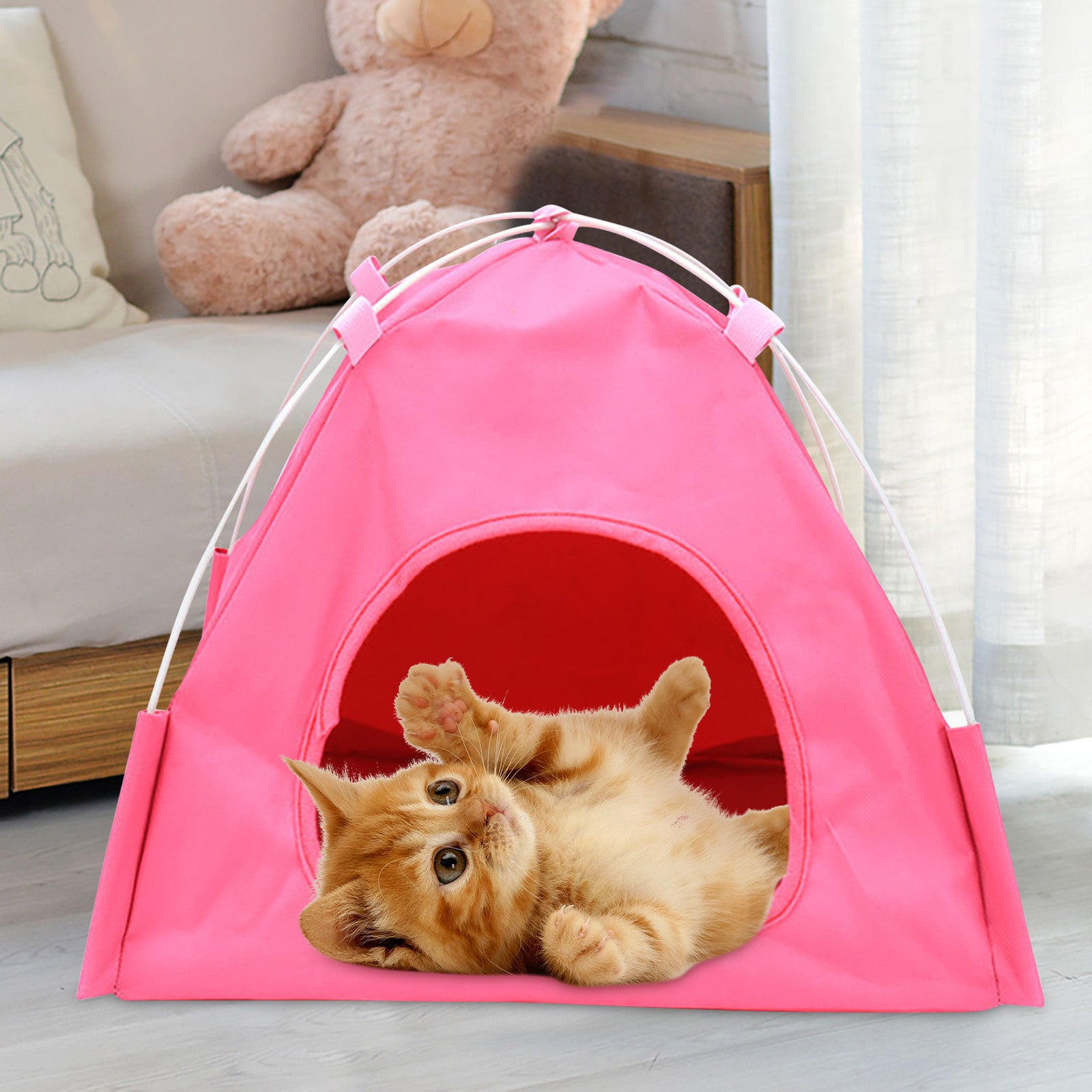 WANYNG Breathable Washable Pet Puppy Kennel Dog Cat Folding Indoor Outdoor House Bed