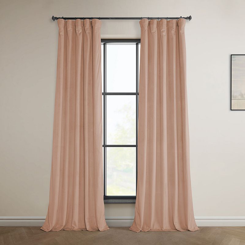 EFF 1-Panel Heritage Plush Velvet Curtain