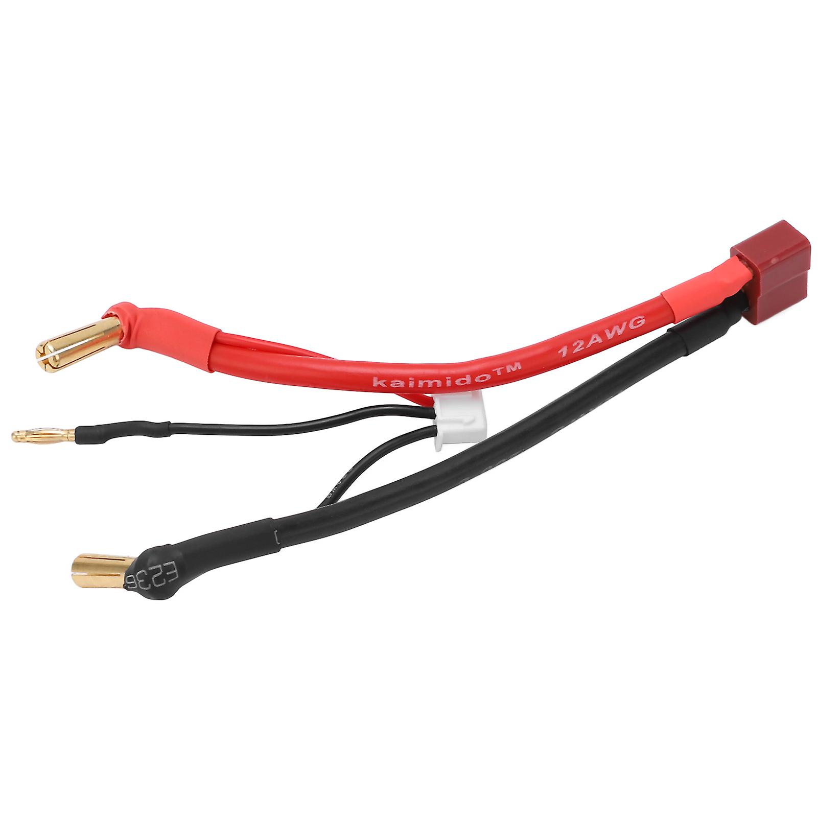 Rc Car T Plug Female To 90 4mm Banana Plug Male Cable With 2mm Head Rc Connecting Line For 2s 7.4v Lithium Battery