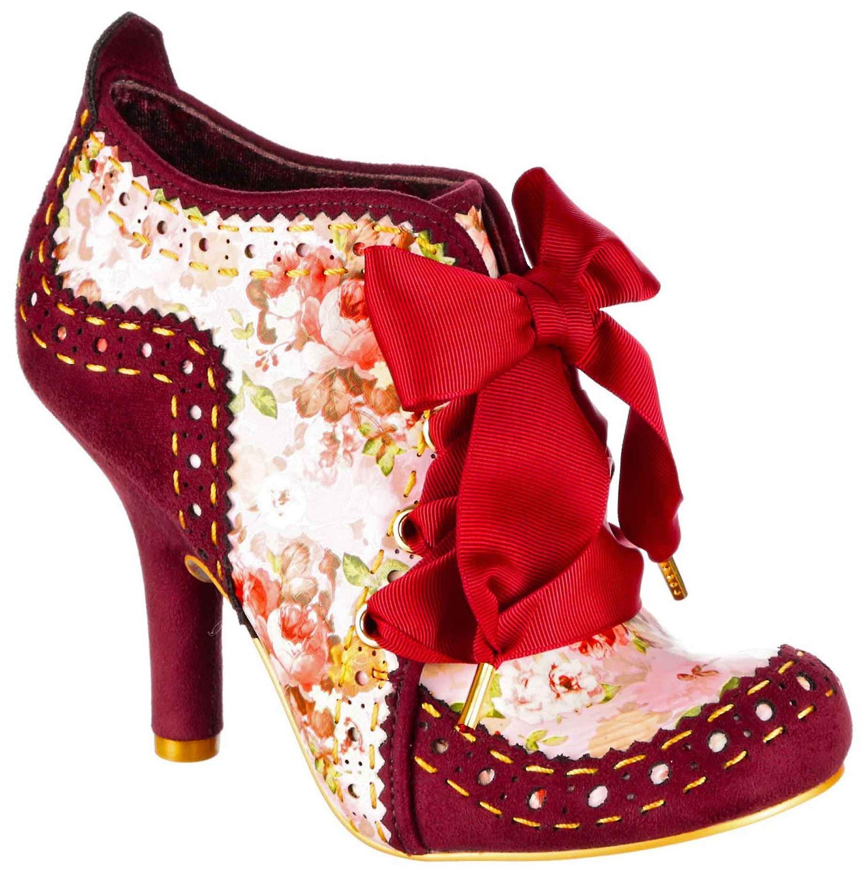 Irregular Choice Abigail's Third Party Wine Floral Womens Ankle Boots