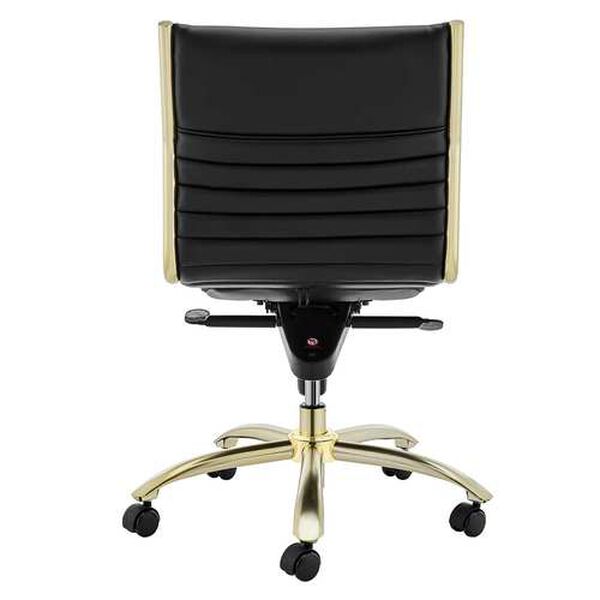 Dirk Black Low Back Office Chair Without Armrests